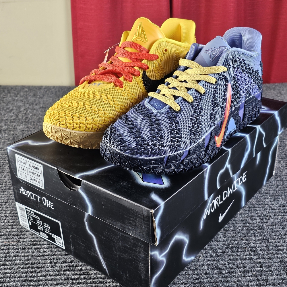 Nike Ja Morant Yellow Purple Multicolor Basketball Sneakers New